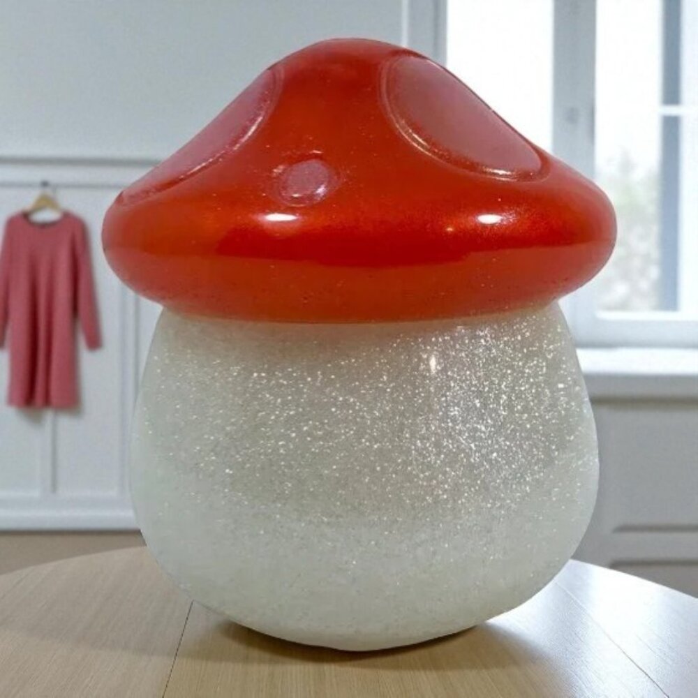 Glitter Mushroom Jar Resin